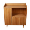 3 Doors Wooden Dining Sideboard Modern Storage Cupboard for Living Room Kitchen