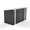 Large Garden Lockable Storage Bike Sheds Tool Box Outdoor Garbage Bin Shed 210cm