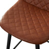 2X Faux Leather Bar Stools Breakfast Pub Chair Cafe Lounge Kitchen With Footrest