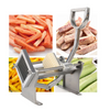 Potato Fry Cutter Manual Wall-mounted French Fries Slicer w/Blades Kitchen
