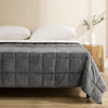 7.7lb-25lb Heavy Cotton/Sherpa Fleece Blanket Bed Sofa Throw Weighted Blanket UK