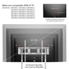 Elegant White TV Floor Stand Flat Panel Screen Adjustable TV Mount Bracket Displ