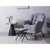 Fabric Lazy Chair with Footstool Relax Lounge Chair Accent Armchair Sofa Chair