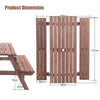 Picnic Table Set With 4 Seater Bench BBQ Beach Outdoor Deck Garden Park Wooden