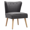 Scallop Back Armchair Cocktail Sofa Accent Seat Living Bedroom Cafe Lounge Sofa