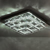 Modern XL Living Room Lamp LED Celling Light Crystal Pendant Chandelier Square