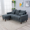 Panana Linen Fabric Sofa 1, 2 or 3 Seater Modern Couch Suite Set ottoman
