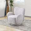 Modern Chenille Swivel Lounge Sofa Chair Single Padded Seat 360° Rotary Chair