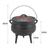 Cast Iron South African Potjie Cooking Stew Crucible Burning Pot Hot Pot Stewpot