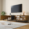 Wooden TV Stand TV Unit Cabinet with Open Shelves 3 Door 170cm for up to 70 Inch