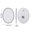 Smart Oval LED Bathroom Mirror Backlit Edge Anti-Fog Waterproof Makeup Mirror XL