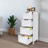 High Gloss Chest of 4 Drawers Tall Wide Bedside Table Cabinet Bedroom Furniture