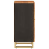 Camerina Side Cabinet Brown and Black 40x33.5x75 Solid Wood Z9M2