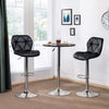 2x Bar Stools Gas Lift Swivel Stools Home Breakfast Pub Counter Chair PU Leather