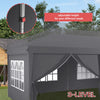3 x 6m Pop Up Gazebo Height Adjustable Party Tent w/ Storage Bag Grey