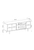 LUCAS TV Stand / TV Cabinet / TV Unit 150 cm / 2-Shelf /3 Door /Sapphire Oak