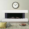 Electric Fire LED Fireplace Standing/Wall Mount White Suite MDF Surround Heater