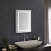 Large Bathroom Mirror Cabinet Vanity w/ Demister Shaver Socket 3-Color LED Light