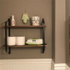 Solid Floating Wall Shelves Entryway Photo DVD CD Clock Storage Decorative Displ