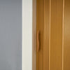 Folding Door PVC Internal Accordion Concertina Sliding Door Brown Ivory White