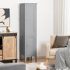 5-Tier Bathroom Floor Cabinet Tall Narrow Storage Cabinet Organizer w/Doors