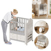 Premium Baby Toddler Cot Bed with Wheels & 4 Drawers Eco-friendly 85x62x108cm UK