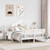Bed Frame with Headboard White 160x200 Solid Wood Pine K7W5