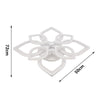 Modern Chandelier LED Ceiling Lamp White Frame Light Living Room Pendant Yjdocfc