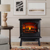 NEW Electric Fireplace Heater Black Stove w/ LED Flame Effect Freestanding