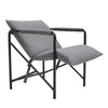Modern Armchair Lazy Sofa Linen Fabric Chair Garden Outdoor Leisure Relax Lounge