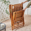 Bamboo Folding Garden Deck Chair Sun Lounger In/Outdoor Balcony Recliner Sun Bed