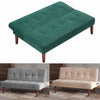 Fabric Sofa Bed Click Clack Sofabed 2 Seater Recliner Couch Settee Oak Wood Legs