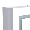 LED Bathroom Mirror Cabinet Touch Switch with Storage Wall Mounted 3 Color Light