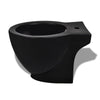 Stand Toilet & Bidet Set Black Ceramic I3T9