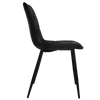 Set of 4 Dining Chairs High Back Velvet Kitchen Chair Modern Wood Legs Home
