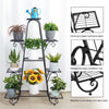 9-Tier Metal Plant Stand Garden Shelves Pot Holder Display Rack Storage