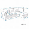 Luxury 2, 3 Seater Linen Fabric Couch Sofa Corner Chaise Living Room Furniture