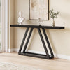 160cm Long Console Table, Narrow Sofa Table Behind Couch for Entryway, Black