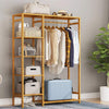 Wooden Clothes Rail Garment Rack Hanging T-Shirt Coat Stand Storage Shelves Home