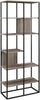 Tall Bookcase Shelf Storage Shelving Units Free Standing Open Wood Bookshelf