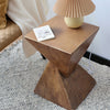 Antique Vintage Concrete Art Deco Occasional Table Side Lamp Table Plant Stand