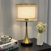 Farmhouse Table Lamp 3-Way Dimmable Nightstand Bedside Lamp Heavy Duty Iron Base
