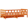 Daybed with Drawers Wax Brown 80x200 Solid Wood Pine Y4S9