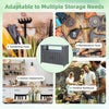 Outdoor Metal Storage Cabinet with Wheels, Tool Chest Garage Cupboard with Doors