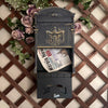 Large Vintage Outdoor Lockable Letter Post Box Mailbox Wall Mounted Secure Mail