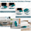 Folding Foot Bath Massage Roller Massage Foot Spa Basin w/Heat &Remote Control