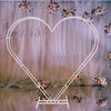 Large Heart Shape Wedding Arch Stand Frame Party Background Flower Balloon Stand