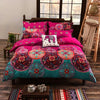 Bohemia Quilt Duvet Cover Set Pillow Cases Bedding Set Single Double King Size