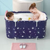 Plastic Foldable Bathtub Water Tub Spa Bath Basin Soaking Bucket Shower Barrel