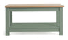 Winchester Coffee Table Green Elegant Centerpiece for Living Room
